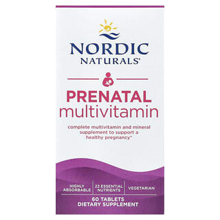 Nordic Naturals, Prenatal Multivitamin, 60 Tablets