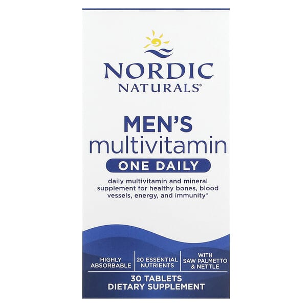 Nordic Naturals Men's Multivitamin, One Daily, 30 Tablets