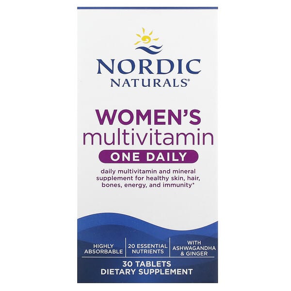 Nordic Naturals Women's Multivitamin, One Daily, 30 Tablets