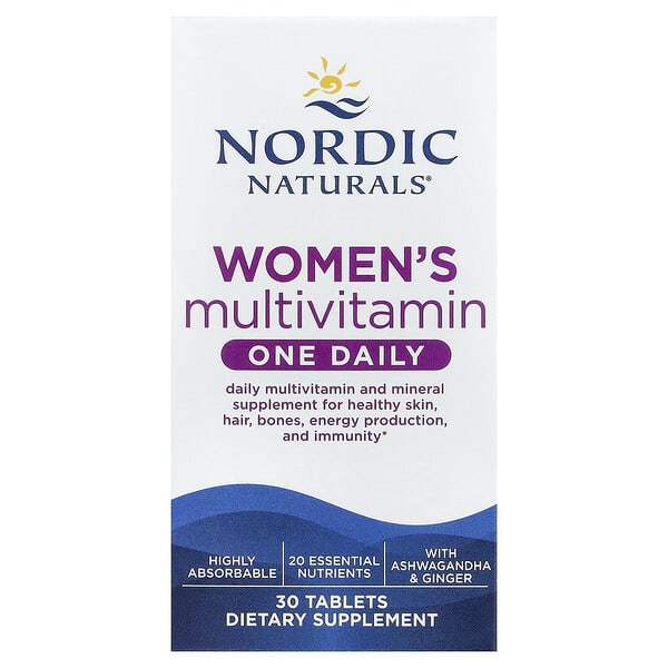 Nordic Naturals, 여성용 종합비타민, 원 데일리, 30정