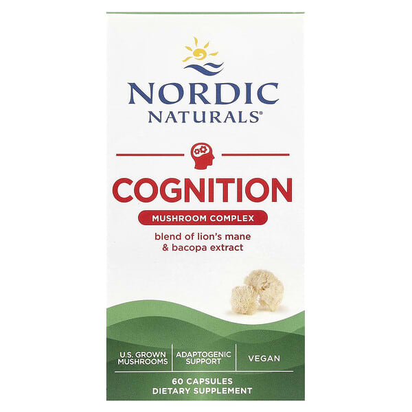 Nordic Naturals Cognition Mushroom Complex, 60 Capsules