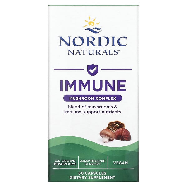 Nordic Naturals, Immune、マッシュルーム複合体、60粒