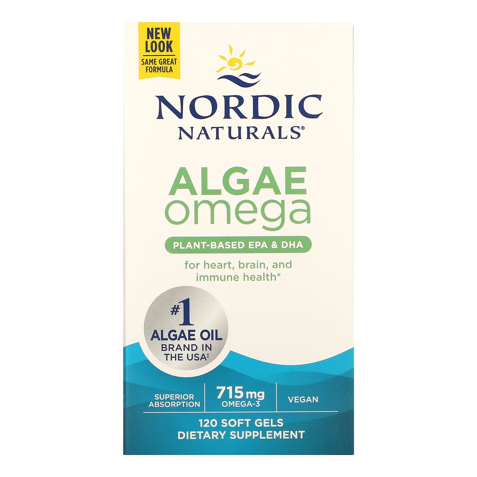 Algae Omega 715 mg 120 Soft Gels