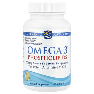 نورديك ناتورالز‏, Omega-3 ™ شحميات فوسفورية ، 60 كبسولة هلامية