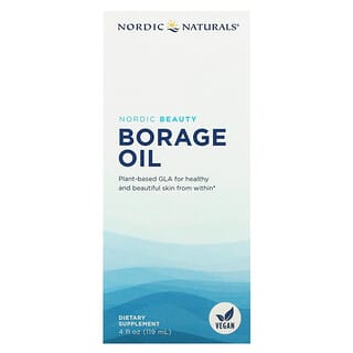 Nordic Naturals, Nordic Beauty，琉璃苣油，4 液量盎司（119 毫升）