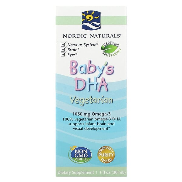 Nordic Naturals, 赤ちゃん用DHA, ベジタリアン, 1液量オンス（30 ml）