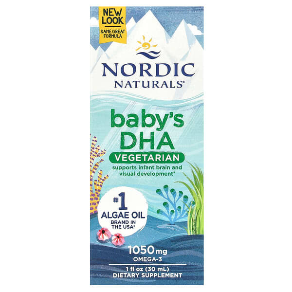 Nordic Naturals, 嬰幼兒專用素食 DHA，1 液量盎司（30 毫升）