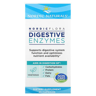 Nordic Naturals, Nordic Flora Digestive Enzymes, 45 Capsules