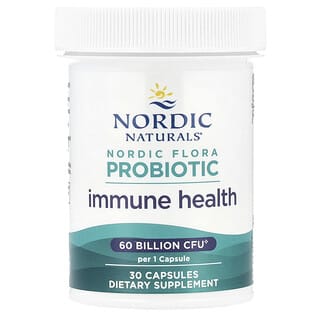 Nordic Naturals, Nordic Flora probiotikum, immun egészség, 60 milliárd CFU, 30 kapszula