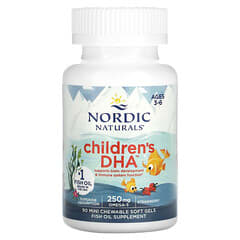 Nordic Naturals, Children's DHA, 3 à 6 ans, Fraise, 90 mini capsules à enveloppe molle à croquer