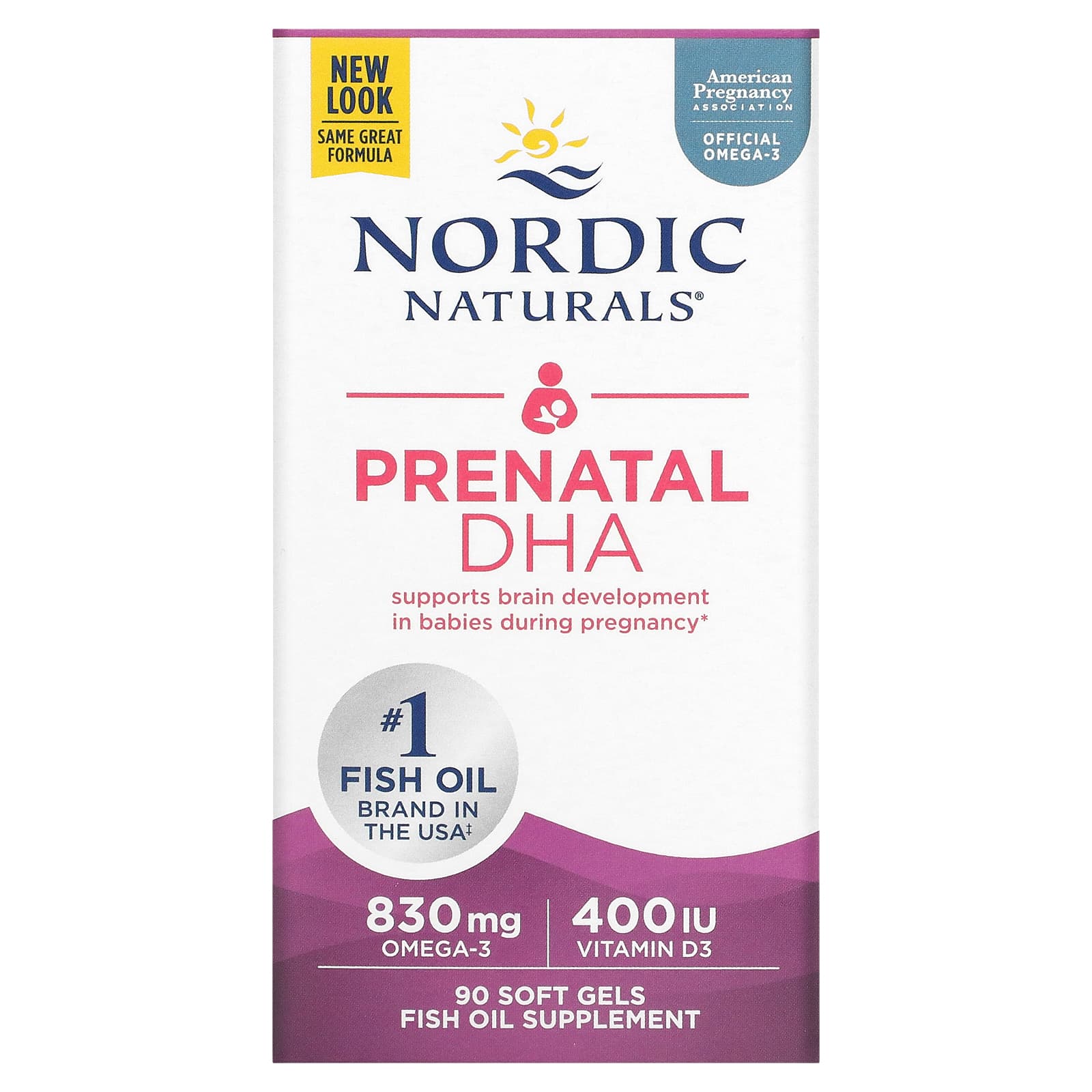 Nordic Naturals 产前dha 原味配方 90 粒软凝胶