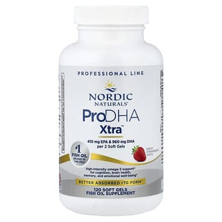 Nordic Naturals, ProDHA™ 1000，草莓味，1000 毫克，120 粒软胶囊（每粒软凝胶 500 毫克）