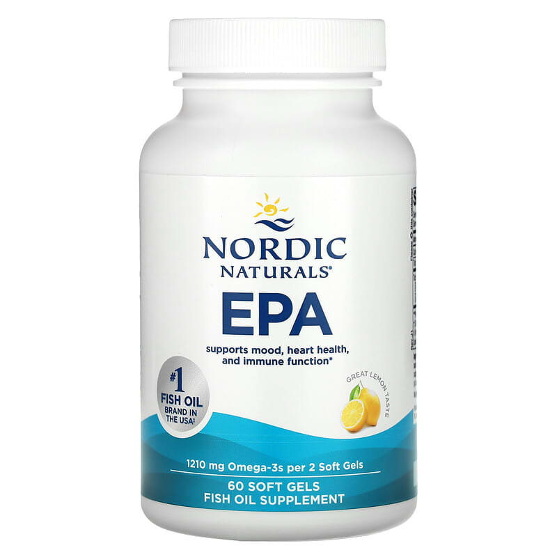 Complément Alimentaire Nordic Naturals EPA 1210 Mg - Oméga-3 Citron - 60 Gélules - Neuf Sous Blister