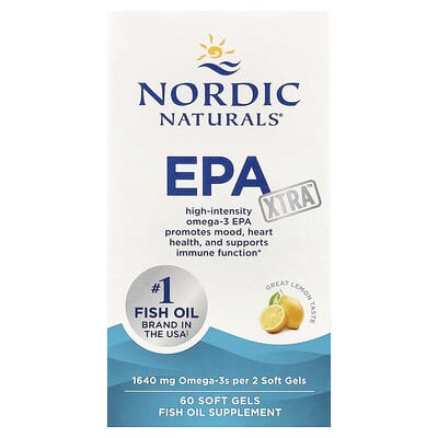 Nordic Naturals, EPA Xtra™, Citron, 60 capsules à enveloppe molle