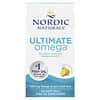 Ultimate Omega, Suplemento de aceite de pescado con omega-3, Limón, 1280 mg, 60 cápsulas blandas (640 mg por cápsula blanda)