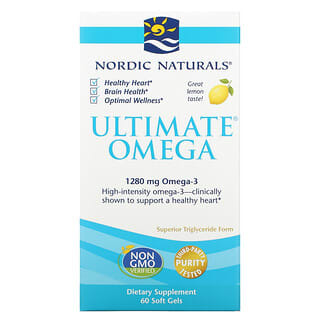 Nordic Naturals, UltimateOmega，柠檬味，640 毫克，60 粒软凝胶