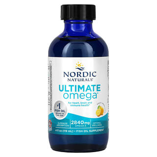 Nordic Naturals, Ultimate Omega, Lemon, 2,840 mg, 4 fl oz (119 ml)