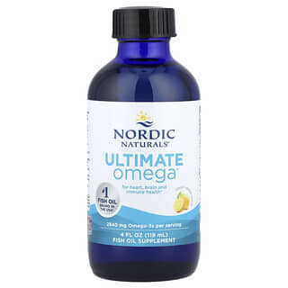 Nordic Naturals, Ultimate Omega, Lemon, 2,840 mg, 4 fl oz (119 ml)