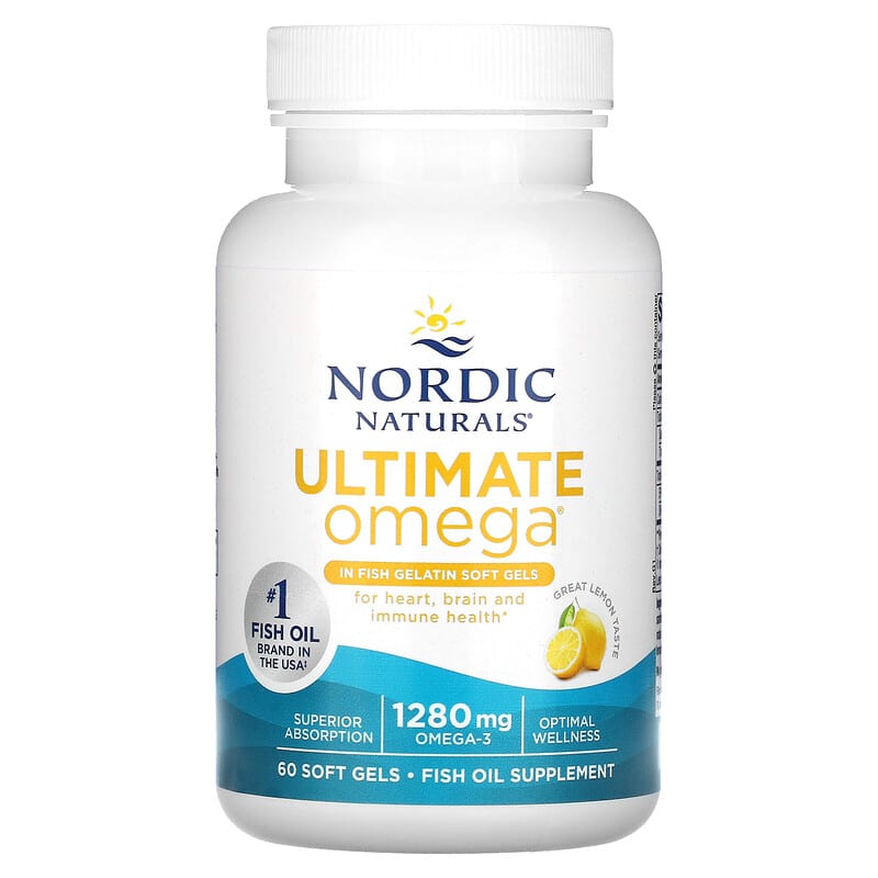 Ultimate Omega ? One Daily ? 1,075 mg Fish Oil ? Lemon (30 Softgels)