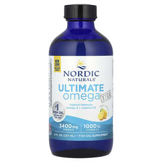 Nordic Naturals, Ultimate Omega Xtra, Limón, 237 ml (8 oz. líq.)