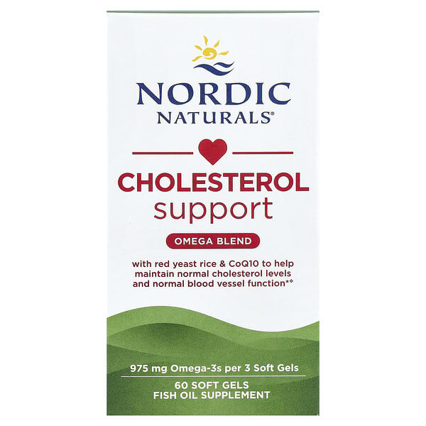 Nordic Naturals, Cholesterol Support, Omega Blend, 60 Soft Gels — product photo 1