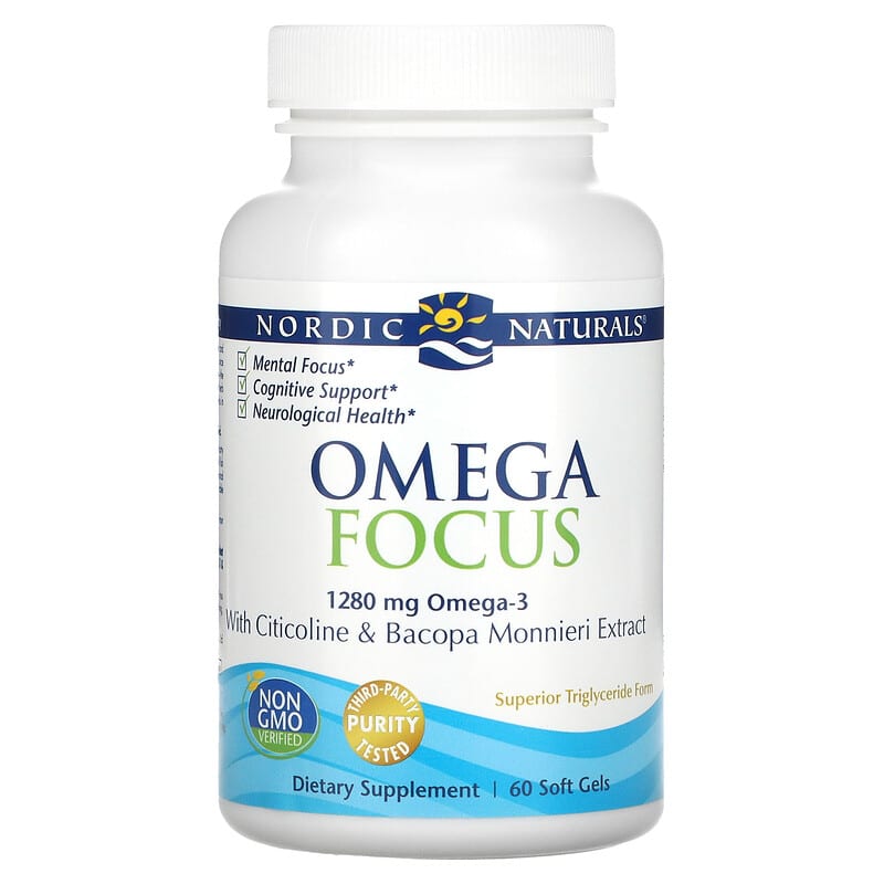 Omega Focus 1 280 mg 60 Soft Gels 640 mg per Soft Gel