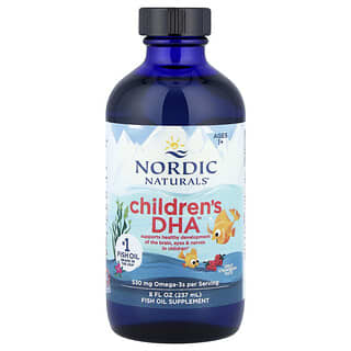 Nordic Naturals, Children’s DHA™, Da 1 anno di età, Fragola, 237 ml