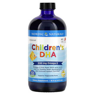 Nordic Naturals, Children's DHA, Ages 1-6, Strawberry, 530 mg, 16 fl oz (473 ml)
