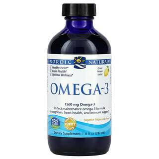 Nordic Naturals, Omega-3, Limón, 1560 mg, 237 ml (8 oz. Líq.)