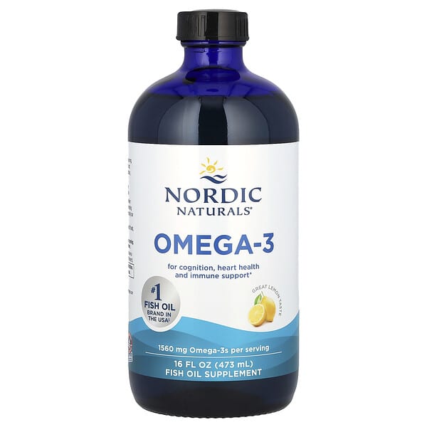 Nordic Naturals, オメガ3、レモン、1,560mg、473ml（16液量オンス）