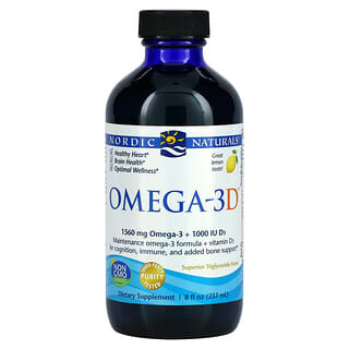 Nordic Naturals, Omega-3D, Zitrone, 8 fl oz (237 ml)