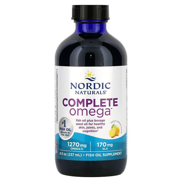 Nordic Naturals, Complete Omega, Lemon, 8 fl oz (237 ml)
