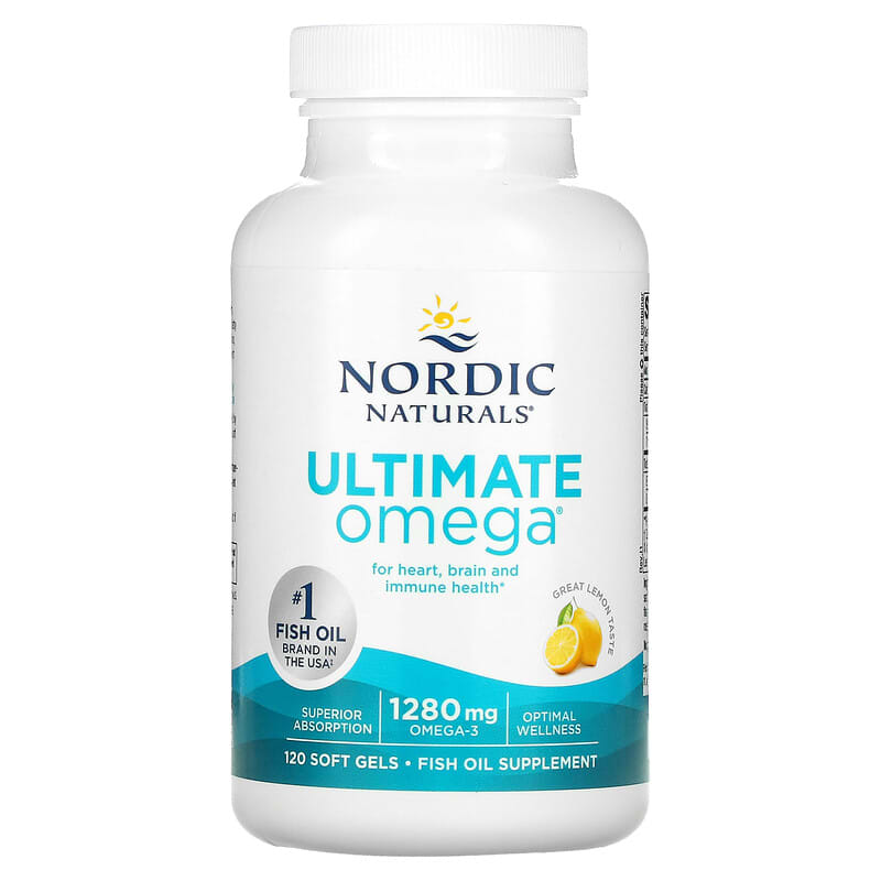Nordic Naturals Ultimate Omega Softgel-Lemon 180 Softgel - Healthy