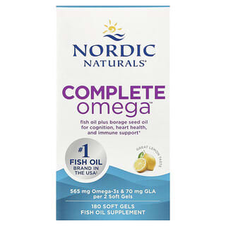 Nordic Naturals, Complete Omega, Lemon, 180 Soft Gels