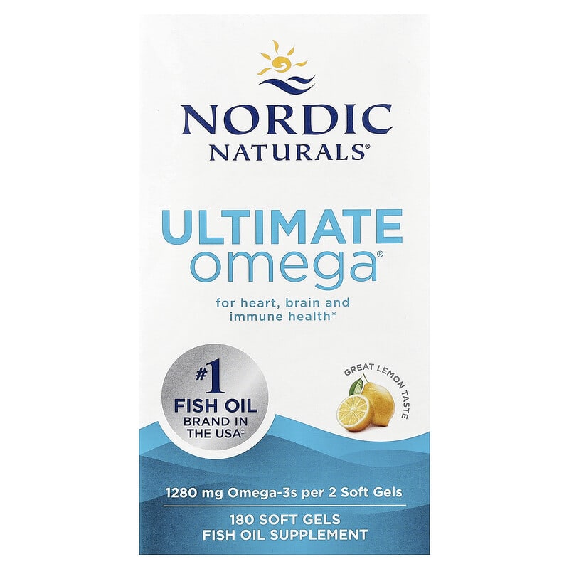 Ultimate Omega®, Great Lemon, 180 Soft Gels (640 mg per Soft Gel) 