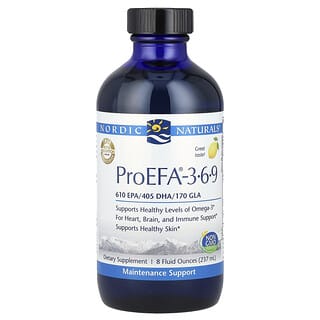 Nordic Naturals, ProEFA - 3-6-9, Limão, 237 ml (8 fl oz)