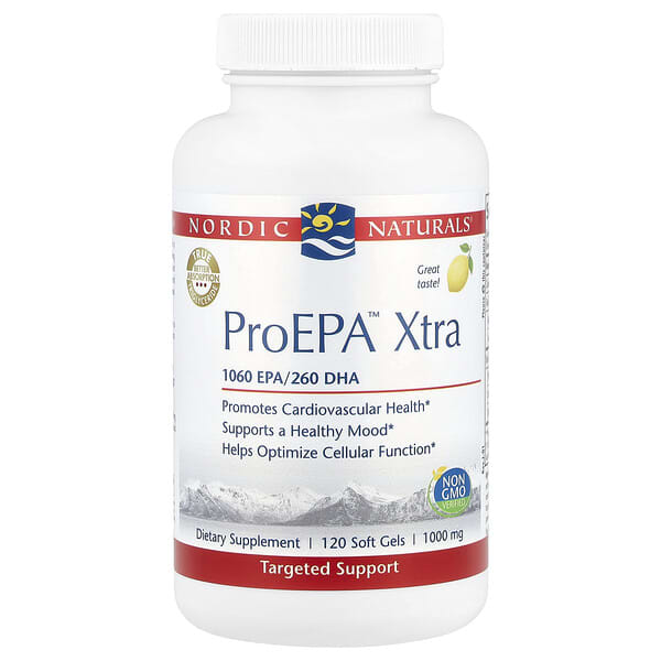 Nordic Naturals ProEPA™ Xtra, Lemon, 120 Soft Gels