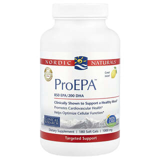 Nordic Naturals, ProEPA™, Citron, 180 capsules à enveloppe molle