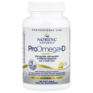 Nordic Naturals, ProOmega2000-D，柠檬味，1,000 毫克，60 粒软凝胶