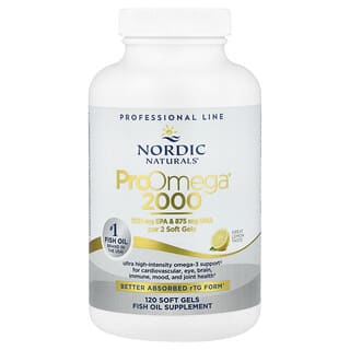 Nordic Naturals, ProOmega® 2000, Lemon, 120 Soft Gels