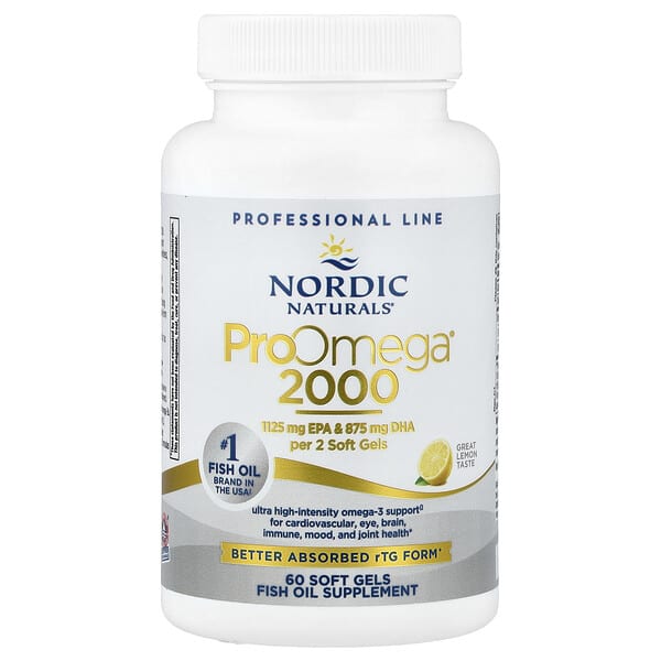 ProOmega® 2000, Lemon, 60 Soft Gels (1,075 mg per Soft Gel)