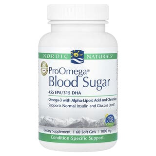 Nordic Naturals, ProOmega Blood Sugar, 1000 мг, 60 капсул