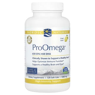 Nordic Naturals, ProOmega, лимон, 1000 мг, 120 мягких таблеток