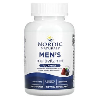 Nordic Naturals, Мультивитаминные жевательные мармеладки для мужчин, ягодное ассорти, 60 жевательных таблеток