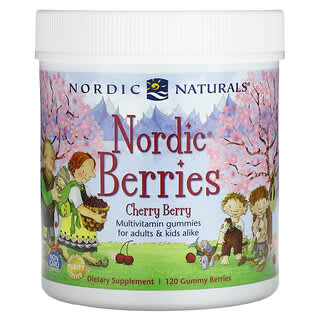 Nordic Naturals, Мультивитаминный комплекс "Северные ягоды" с вишневым вкусом, 120 жевательных пастилок в форме ягод