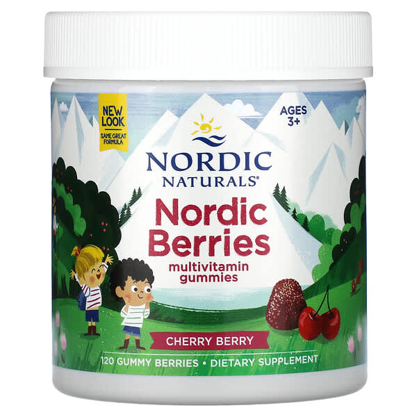 Nordic Naturals, Nordic Berries，櫻桃漿果，120 粒漿果軟糖