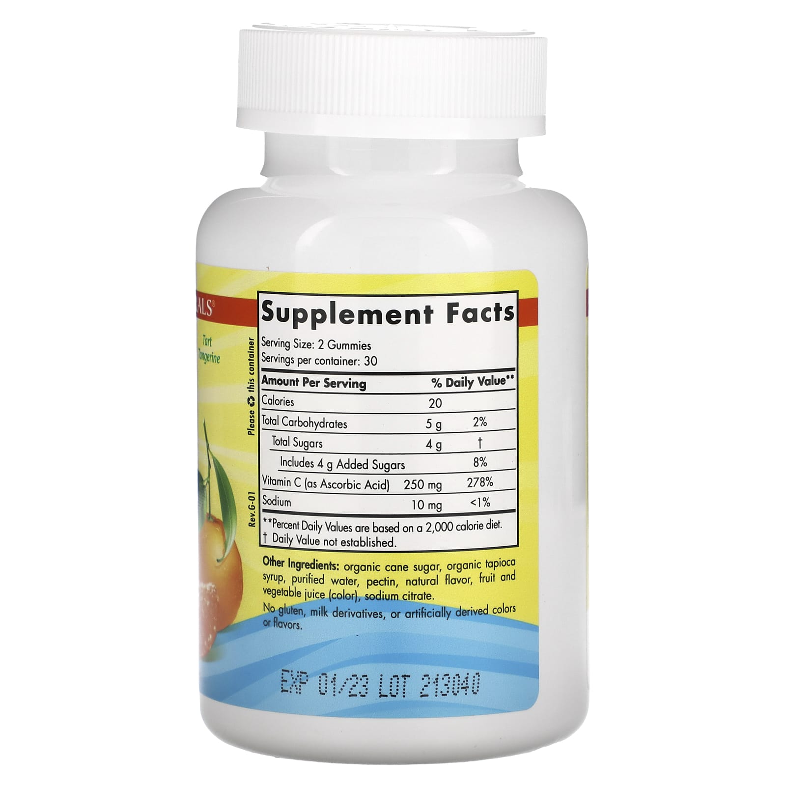 Nordic Naturals, Vitamin C Gummies, Ages 4+, Tart Tangerine, 250 mg, 60