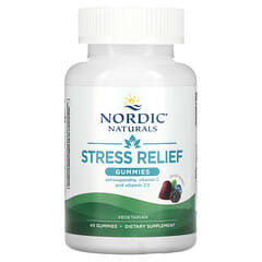 Nordic Naturals, Stress Relief Gummies, Beerenmischung, 40 Fruchtgummis