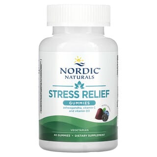 Nordic Naturals, Жевательные таблетки для снятия стресса, ягодное ассорти, 40 жевательных таблеток
