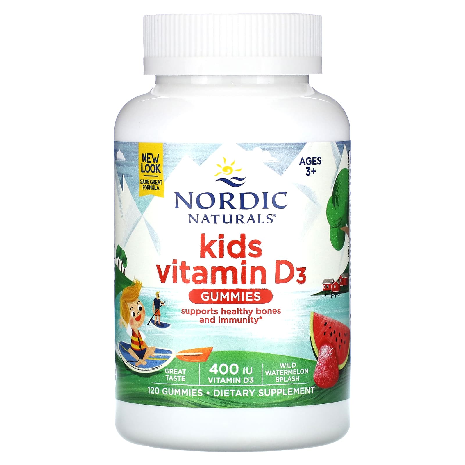 Nordic Naturals, Kids Vitamin D3 Gummies, Ages 3+, Wild Watermelon ...